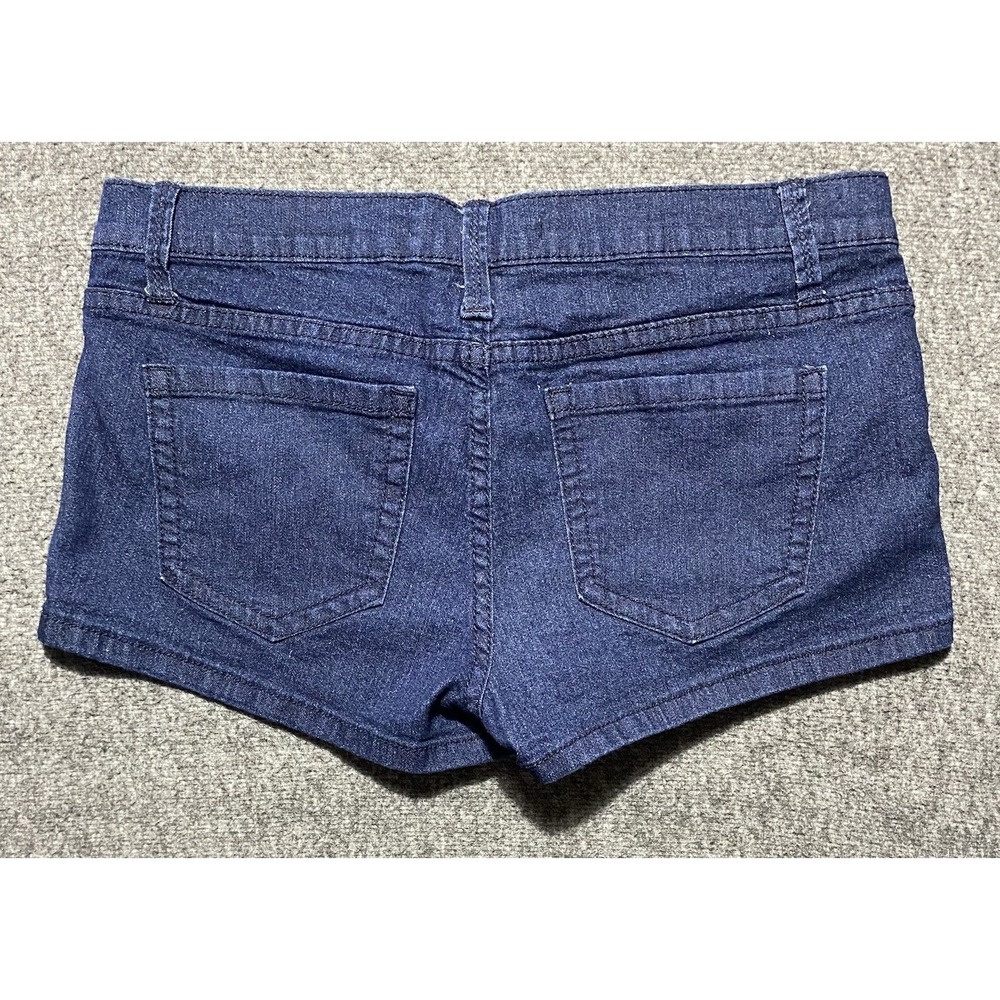 Forever 21 Blue Denim Jean Shorts Low Rise Cuffed Size 28